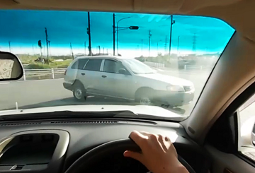交差点事故VR、直進時、追突事故